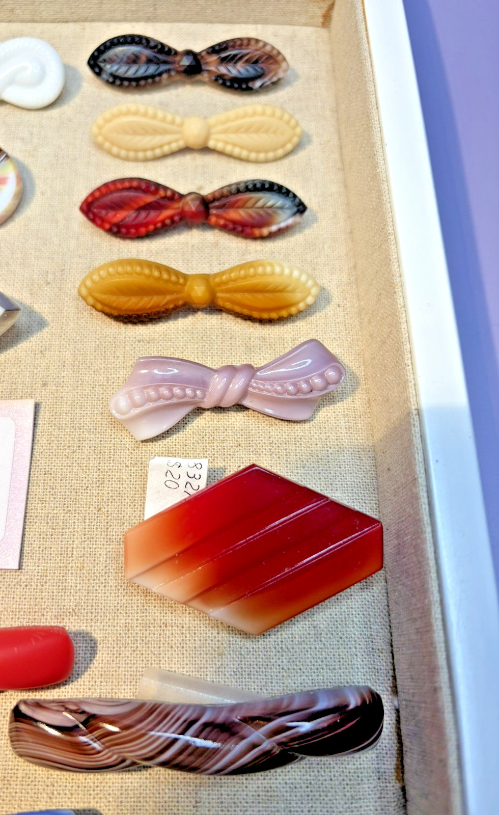 22 Antique 100 year old Czechoslovakian Glass Brooches Pre-WW2
