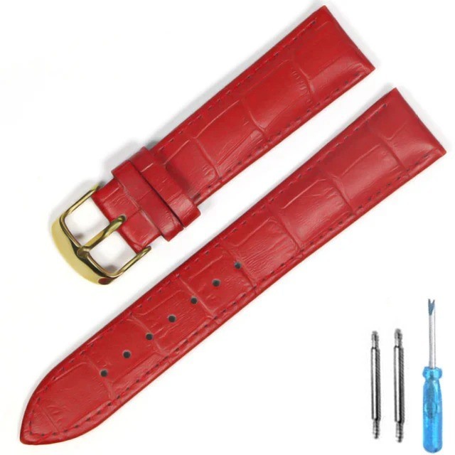 Genuine Leather Mens Watch Strap Band Brown Black 12mm 14mm 16mm 18mm 20mm 22mm