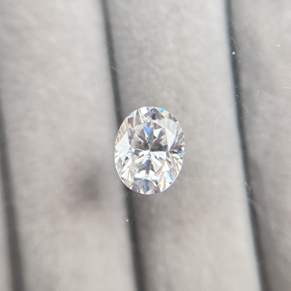Oval Shaped 1PCS 2x3mm-12x16mm GRA Certificate White Color Loose Moissanite