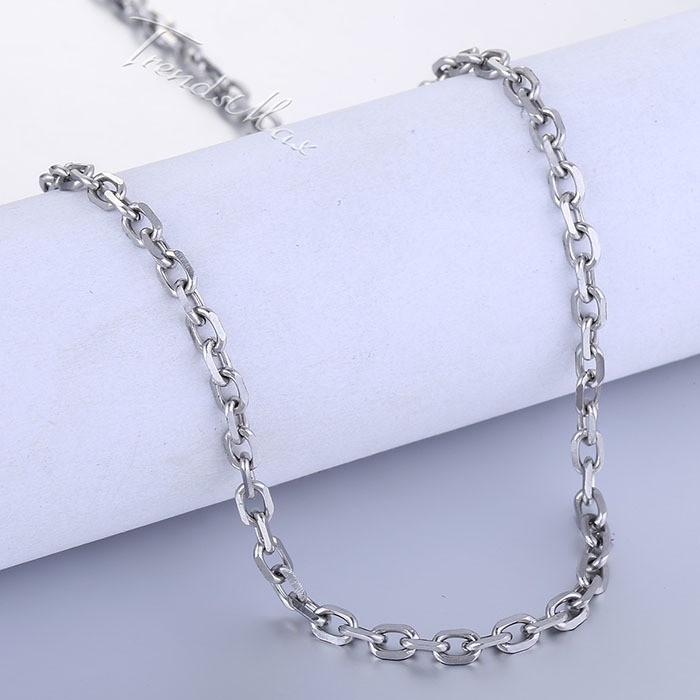2.5/3/4/6/9mm Cable Rolo Link Stainless Steel Mens Boys Chain Necklace 18-36″