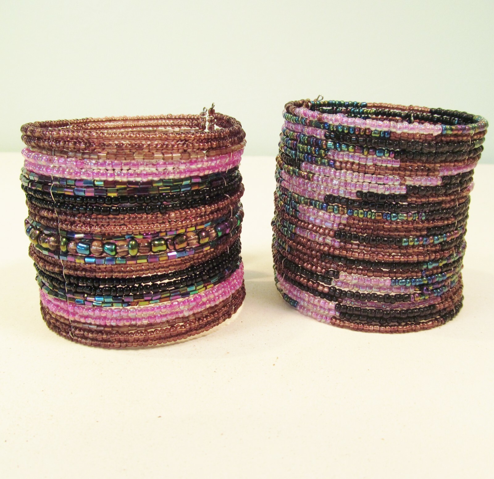 12 PC Handmade WIDE Bali Beaded Bling Cuff Bracelet WHOLESALE LOT GREAT VALUE!!