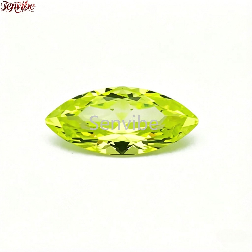 10~20 pcsFruity green Marquise Cut Synthetic Zircon 5A Loose CZ Accent Gemstone