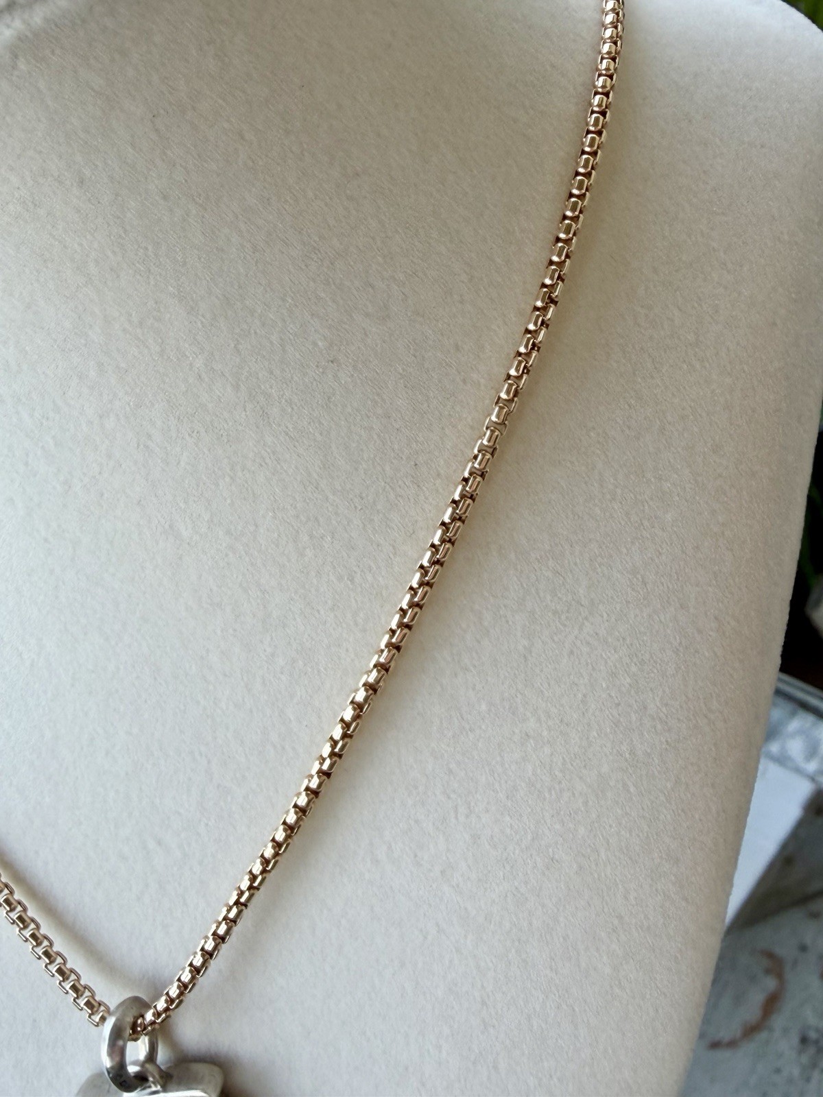 David Yurman 26in 2.7mm 18k Rose Gold Box Chain. Great Weight! Box Included.