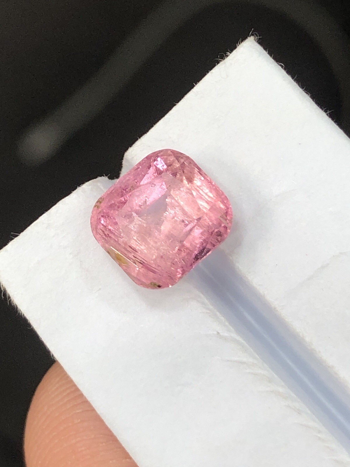 2 Ct Pink Tourmaline | Pink Afghan Tourmaline | Untreated Cushion Cut