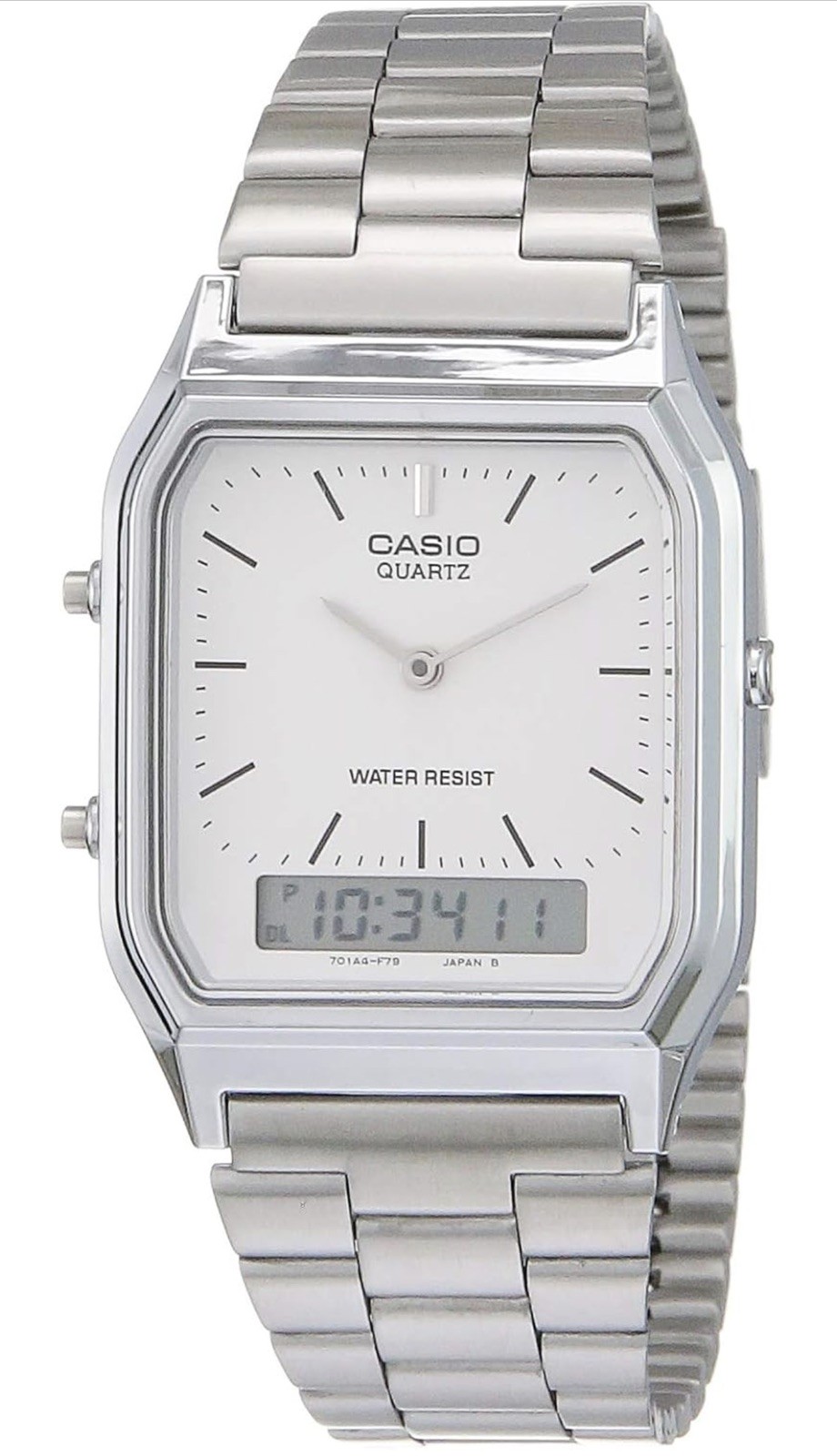 Casio New AQ-230A-7D Retro Digital Analog Alarm Mens Watch AQ230