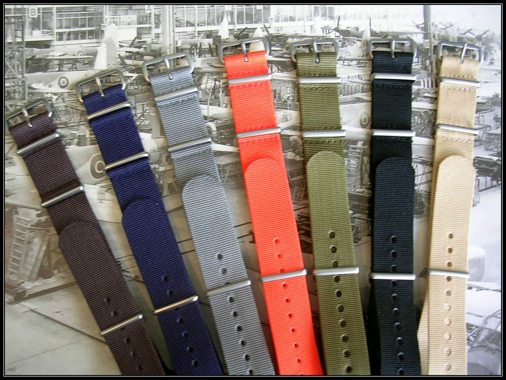 16mm NATO G10 ballistic Nylon watchband strap Bond RAF IW SUISSE 18 20 22 24 USA