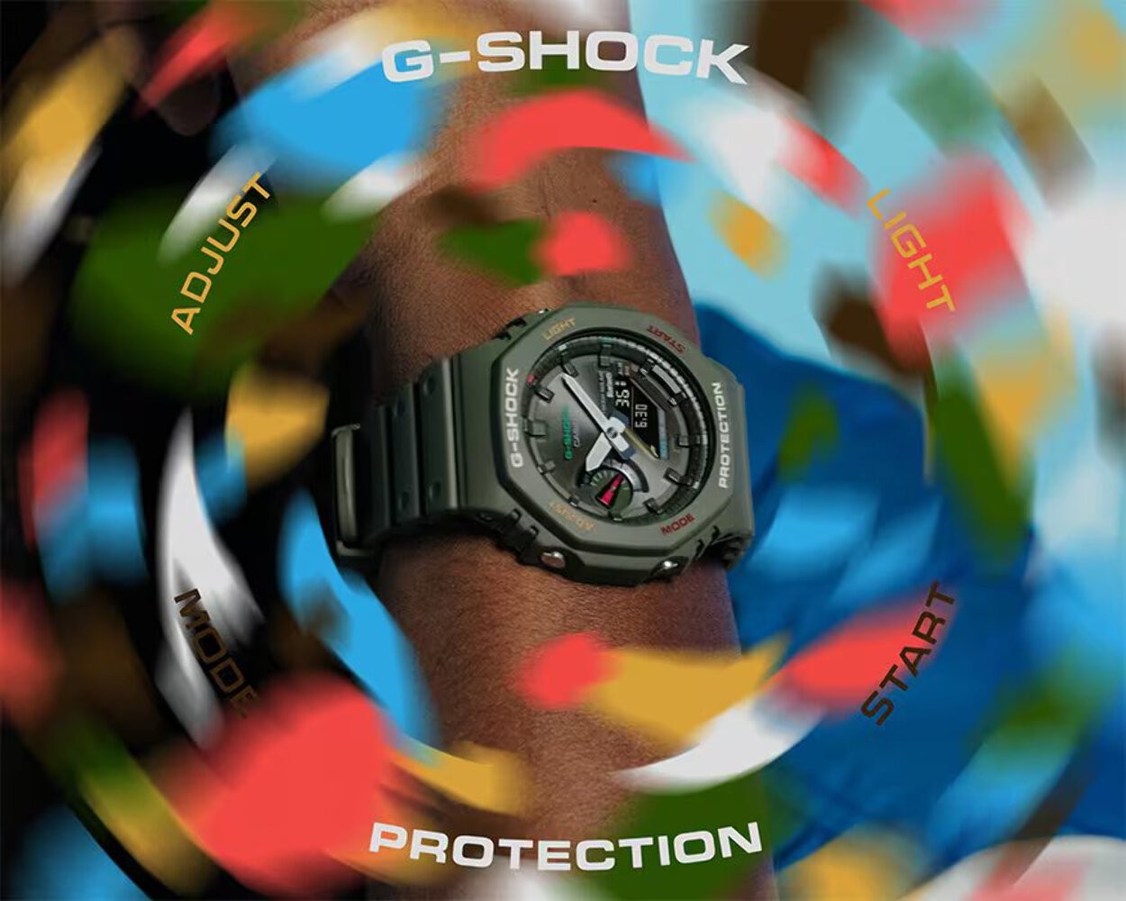 CASIO G-SHOCK GA-B2100FC-3A GREEN SOLAR BLUETOOTH A/D WATCH