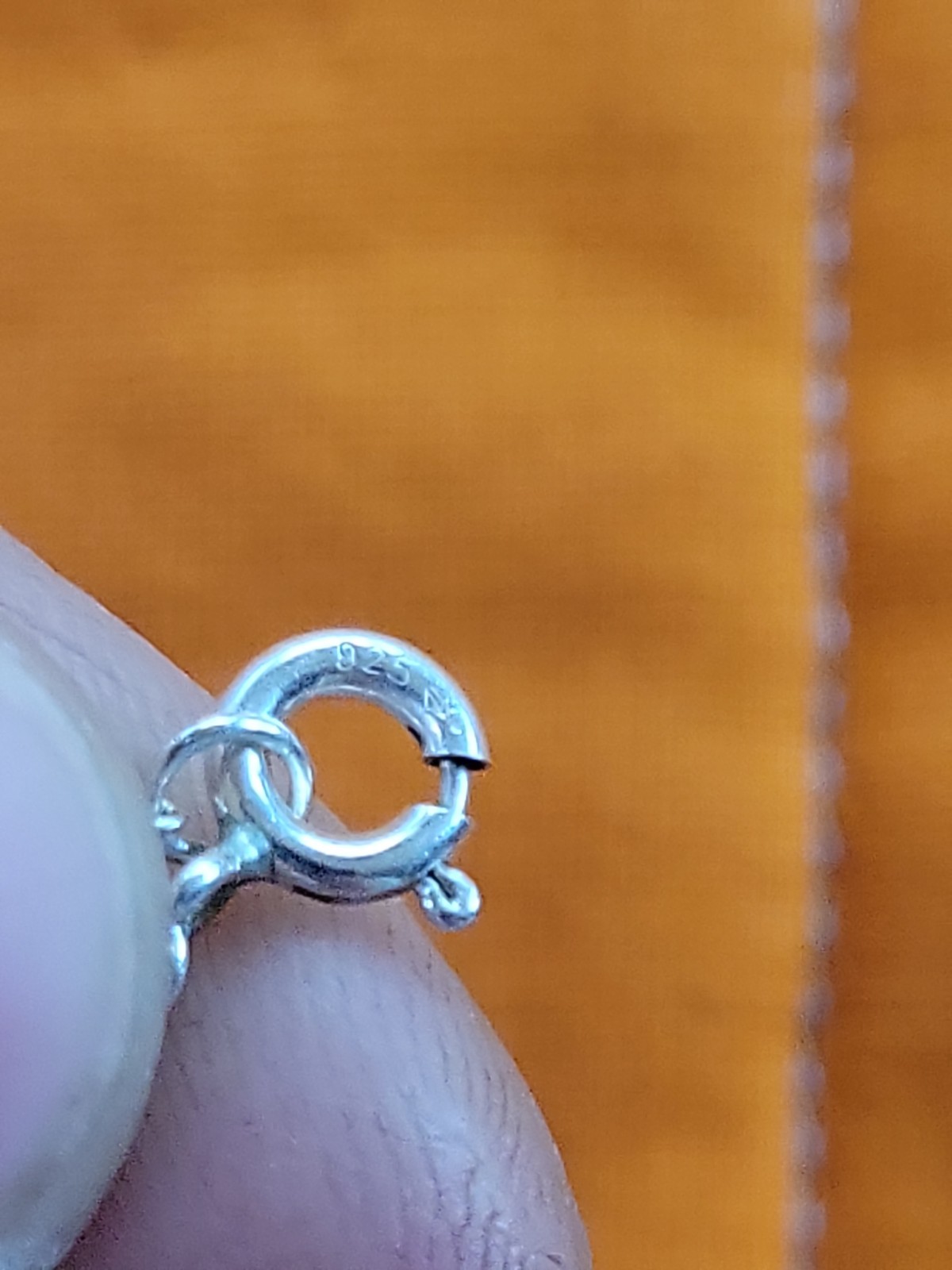 .925 Sterling Silver And (&) Symbol Necklace