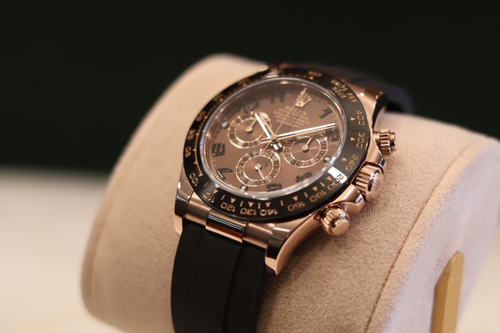 Rolex Daytona Oysterflex Chcocolate Ceramic 116515LN Rose Gold Full Set