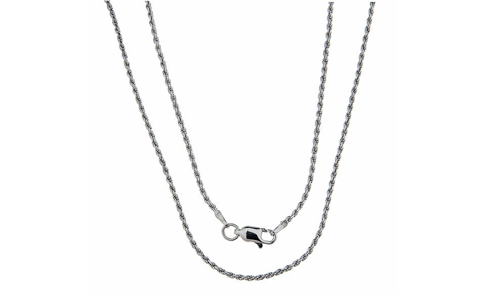 Verona Jewelers 925 Sterling Silver Diamond Cut Rope Chain 1.1MM, Unisex