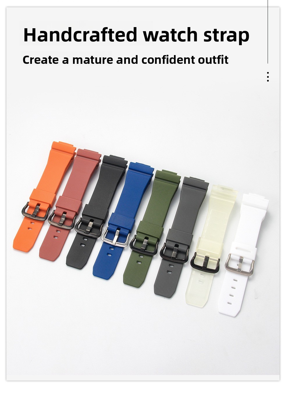 For Casio GA2100 GM2100 Quick Release Waterproof Rubber Watch Band Strap 16mm