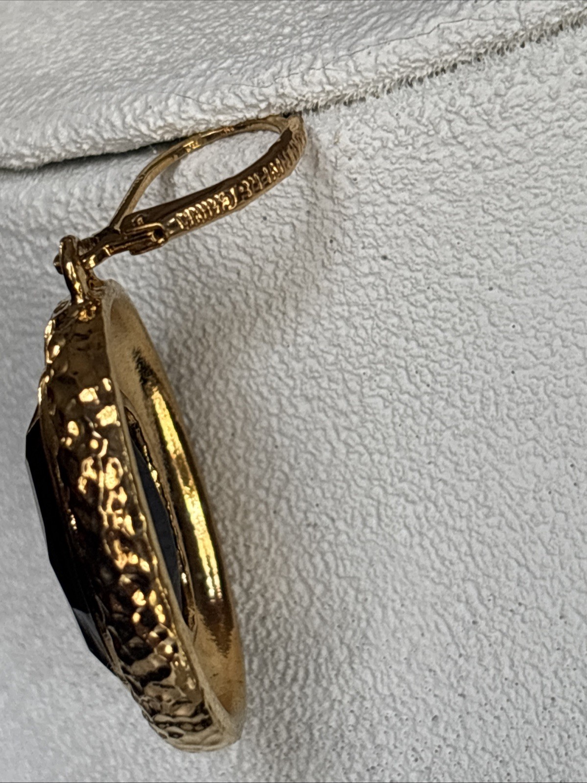 Park Lane Fascinated Necklace Satin Brushed GoldTone Black & Joan Rivers Earring