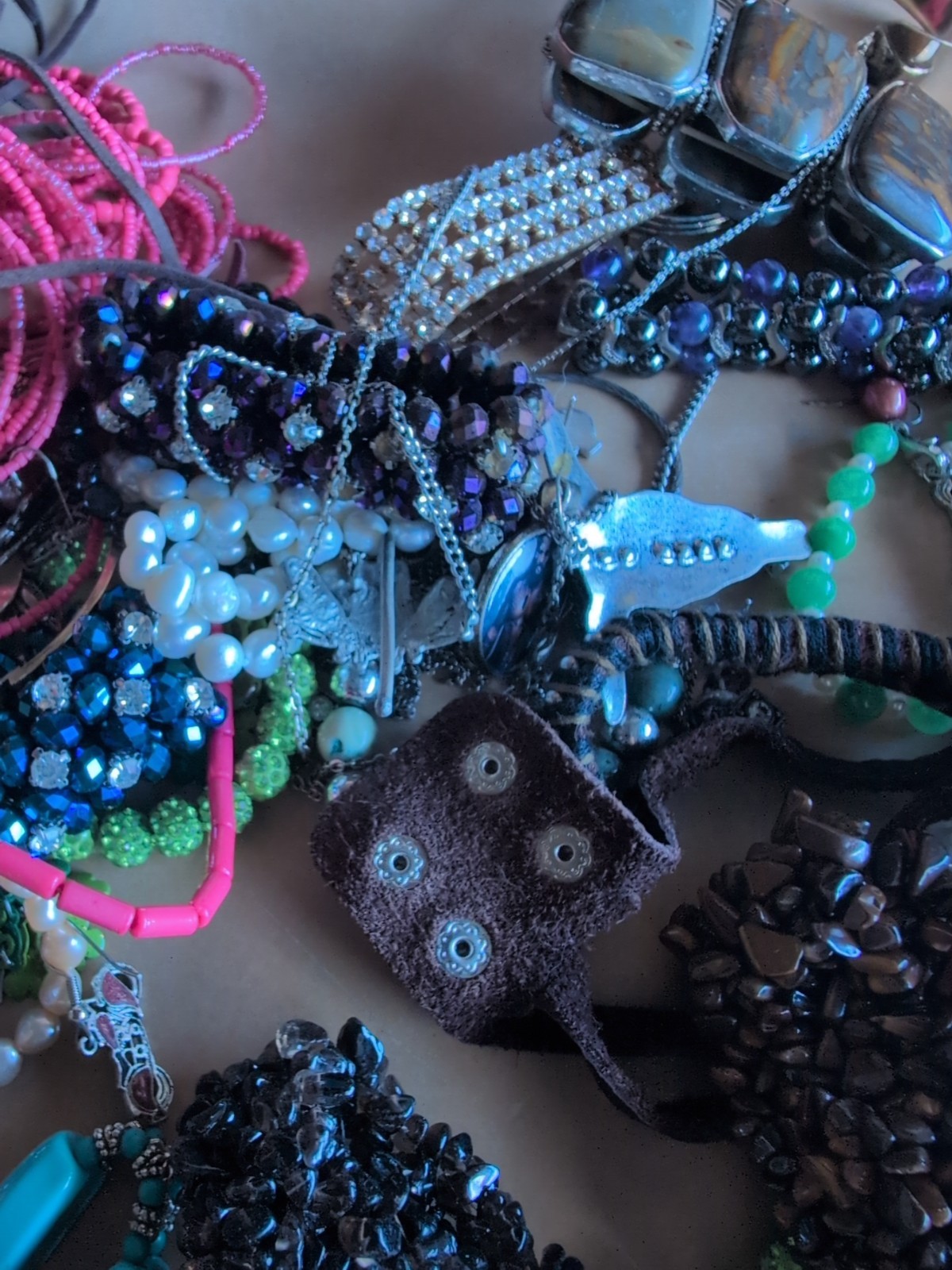 HUGE Vintage to Now ALL UNSEARCHED Jewelry Lot Wearable Craft Estate Find 4lbs