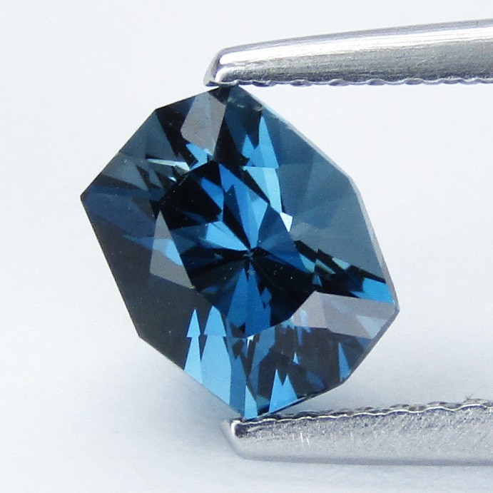 1.47Cts Striking Natural London Blue Topaz Fancy Cut loose Gemstone From Brazil