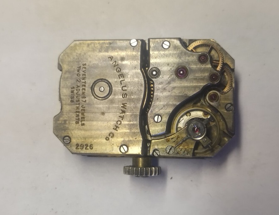 Angelus 8 Days Sport wristwatch movement c.30s
