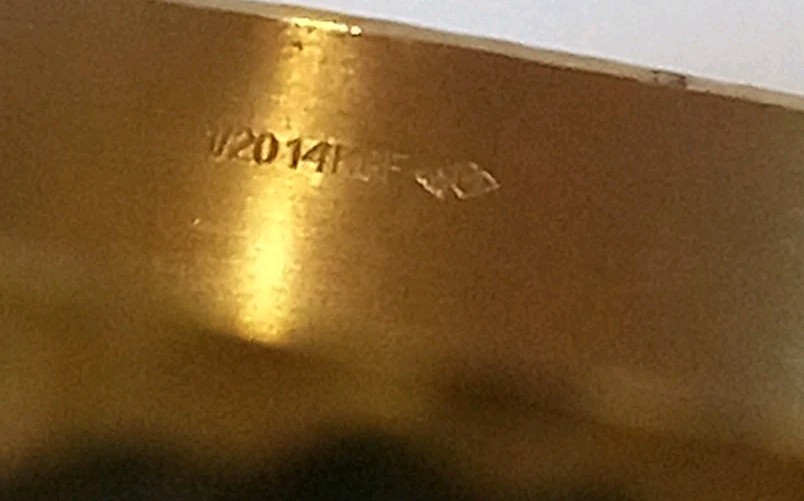 1/20 14k Gf Hammered Cuff Bracelet Gold Tone Made In USA