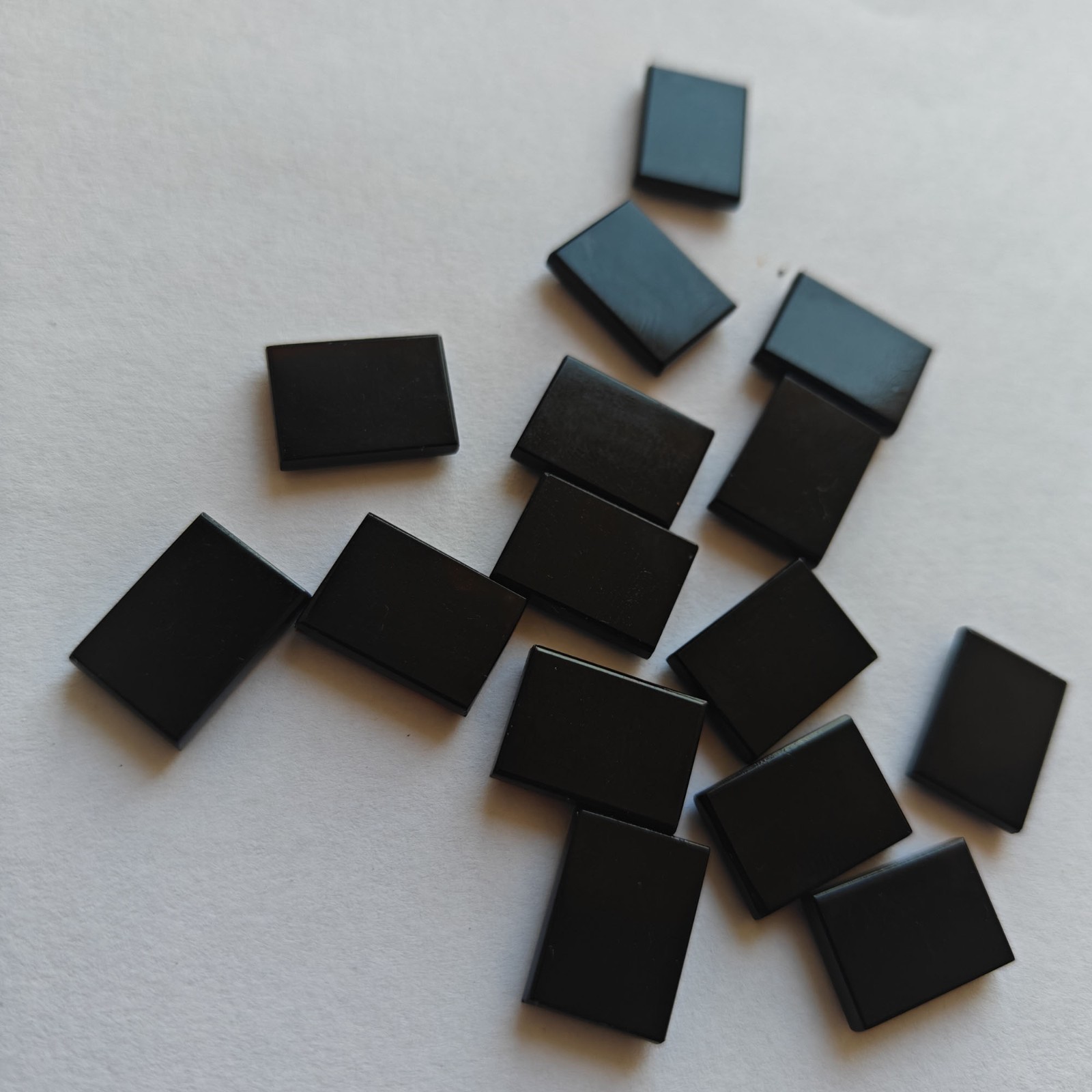 Natural Black Onyx Rectangle Bothside Flatback 10x14mm To 20x25mm Loose Gemstone