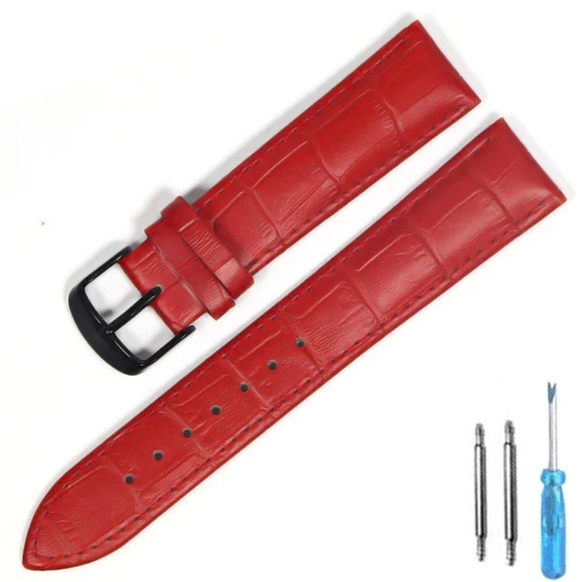 Genuine Leather Mens Watch Strap Band Brown Black 12mm 14mm 16mm 18mm 20mm 22mm