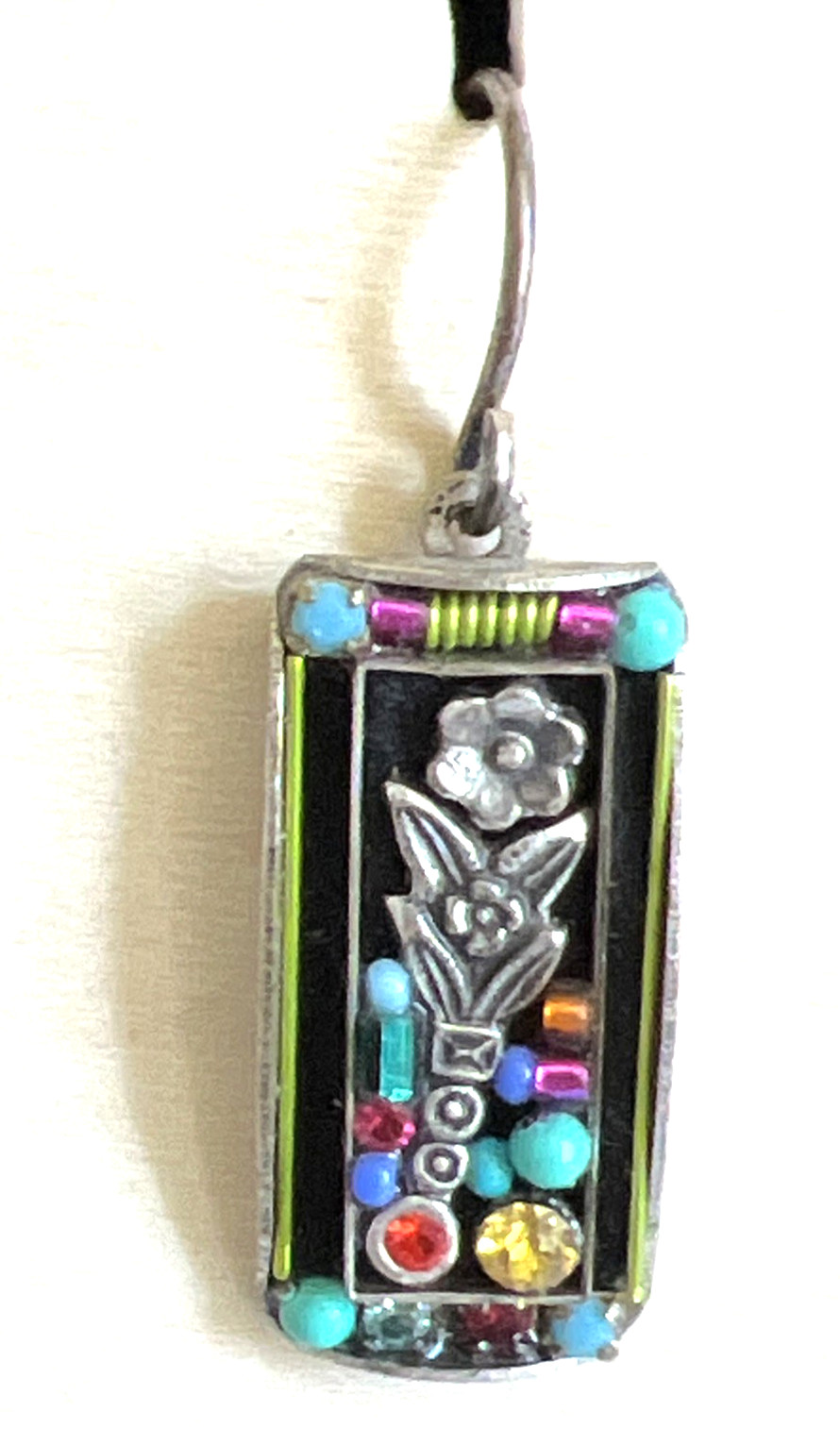 Firefly Jewelry Set Necklace & Earrings Swarovski Crystal Mosaic 17Inches