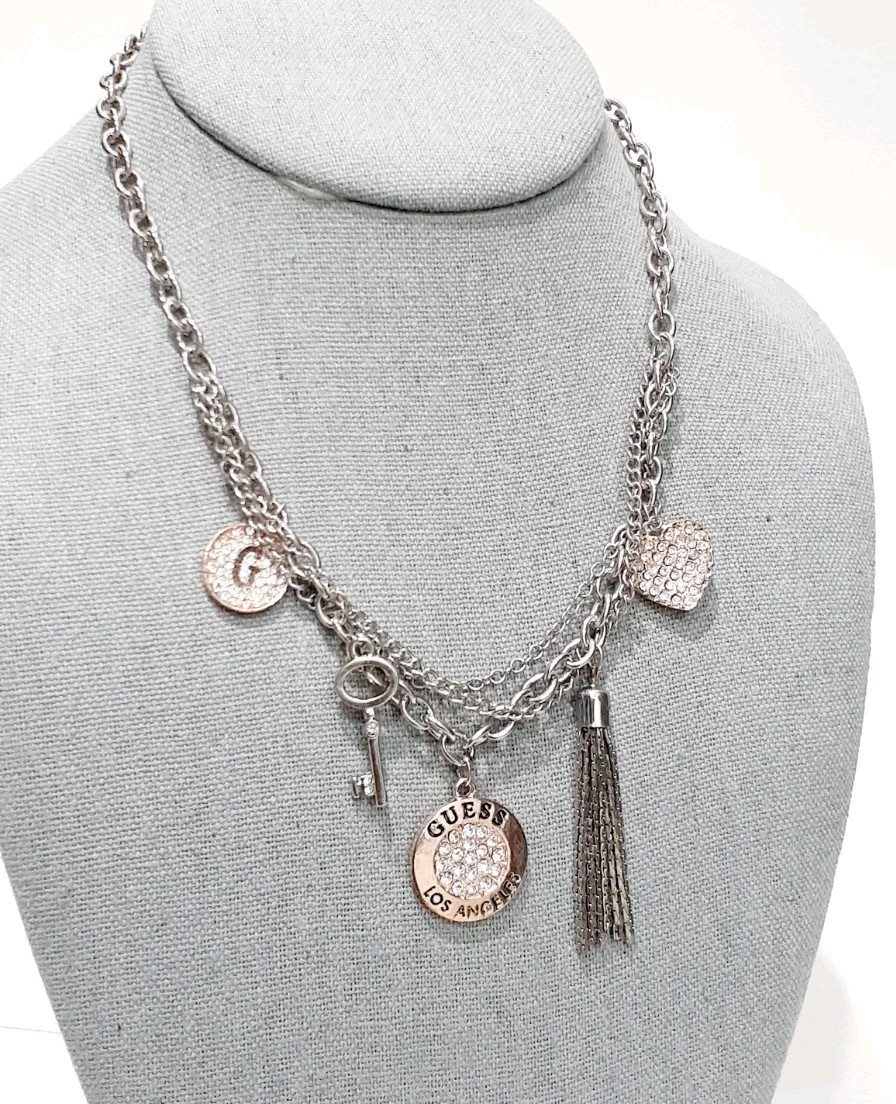 Guess Charm Necklace Rare SEE DESCRIPTION Free Ship!