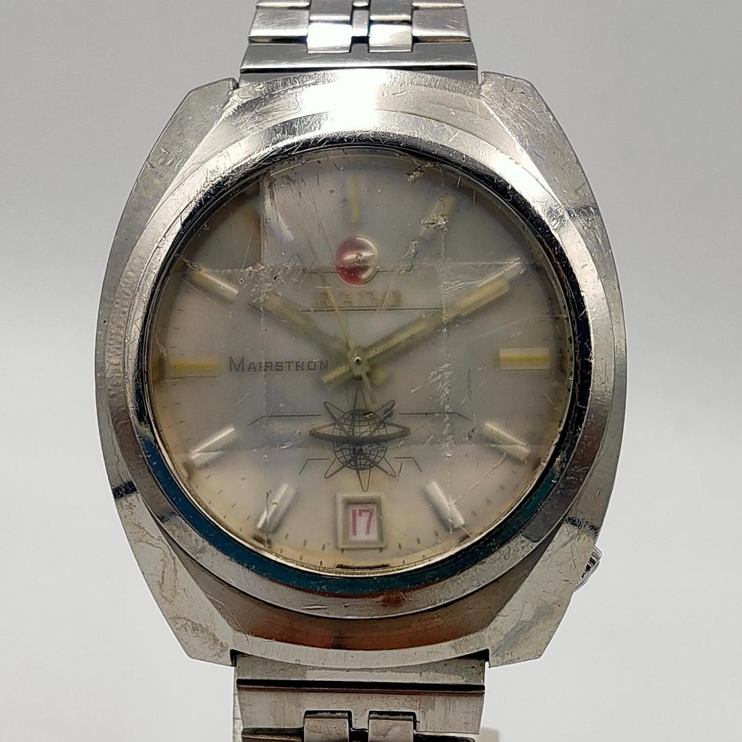 NEEDS SERVICE RADO Marstron with Cut Glass Vintage Automatic Watch | Swiss Made
