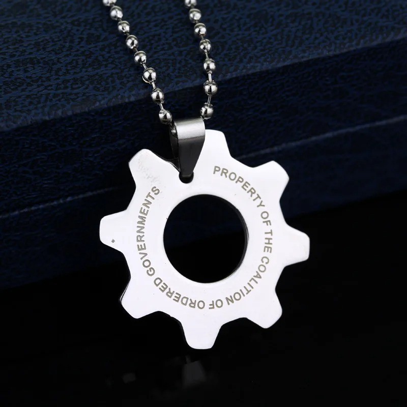 Game Gears of War Necklace Stainless Steel Reactor Necklace Fans Jewelry.