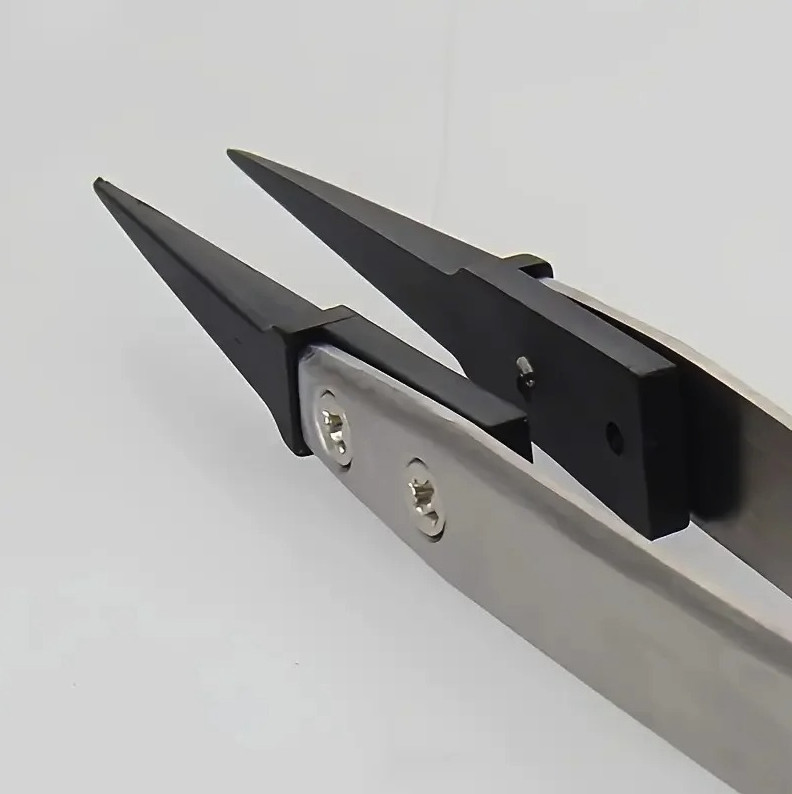 1pc ESD Safe Precision Tweezers Anti Static Electronics Repair Tool – NEW
