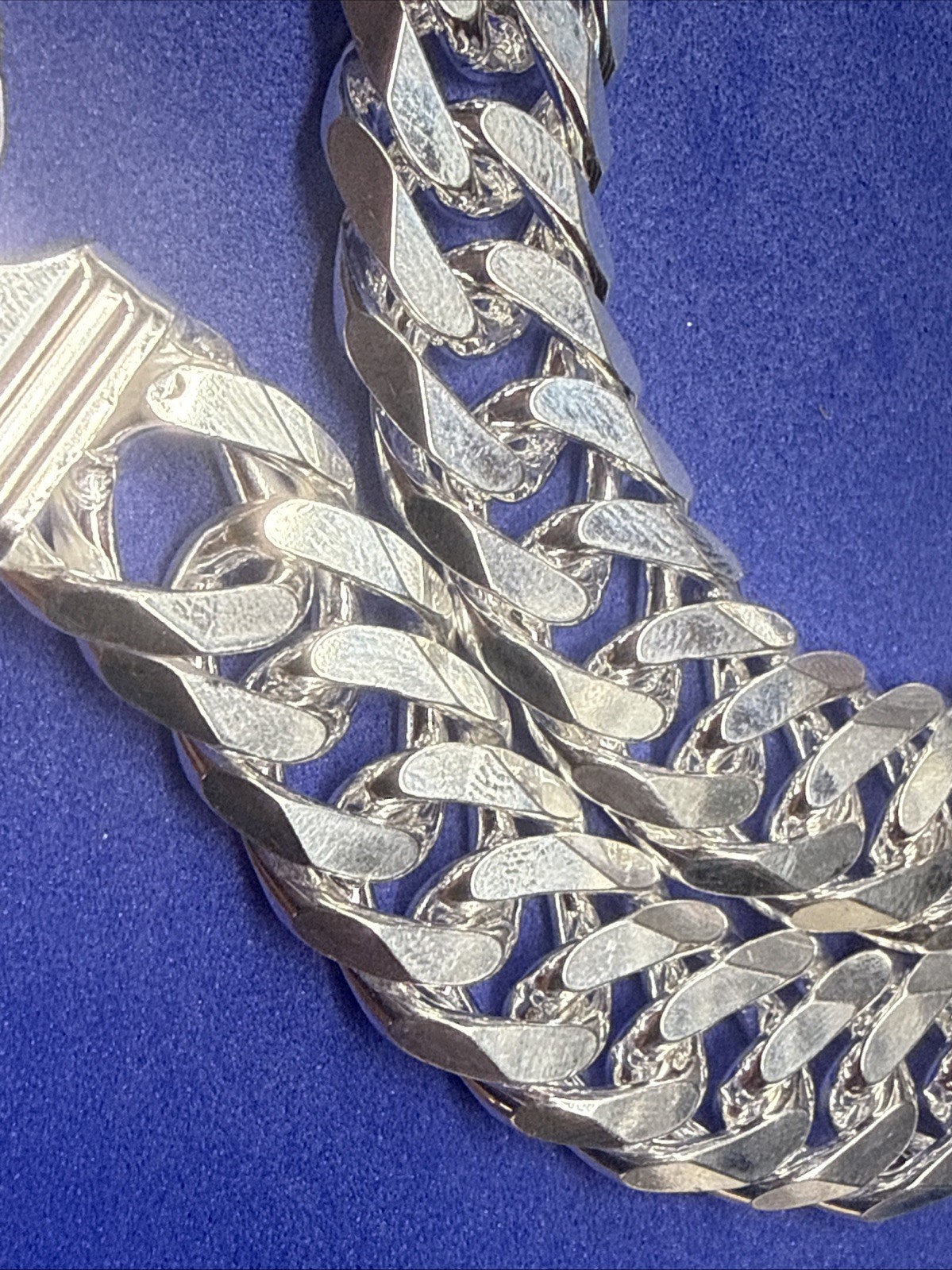 .925 Sterling Silver Double Curb Cuban Chain Necklace MONSTER SIZE HEAVY 277G