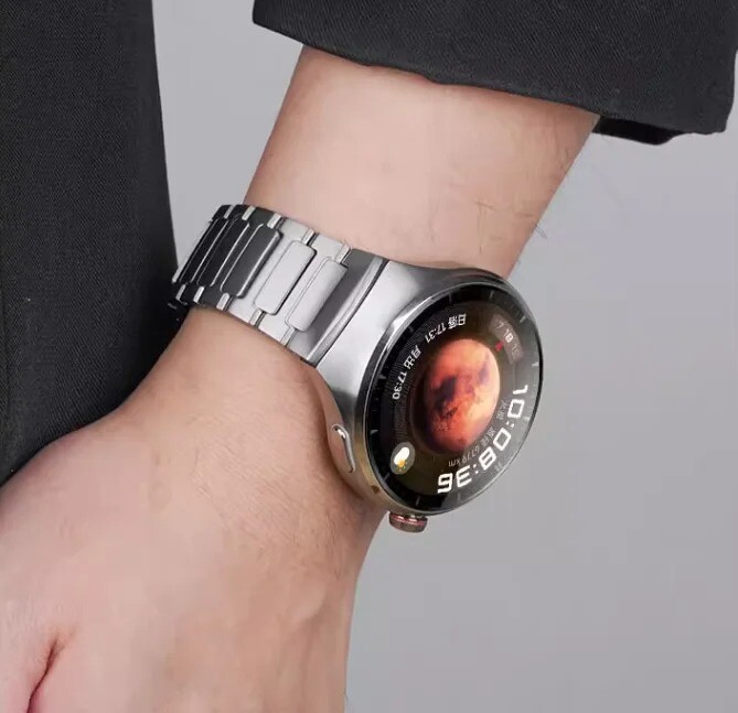 Titanium No Gaps Metal Bracelet Business Band Correa For Huawei Watch 4 Pro