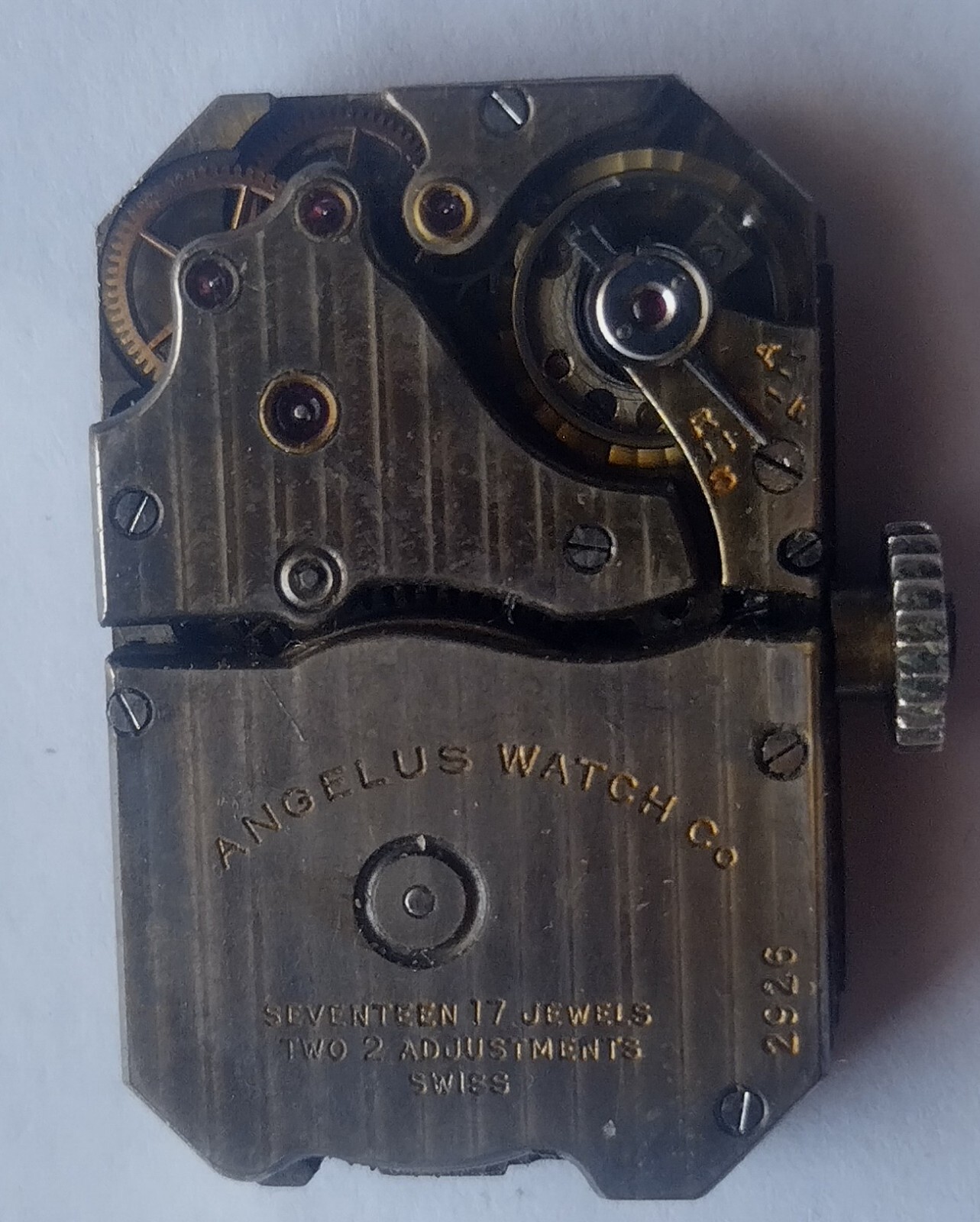 Angelus 8 Days Sport wristwatch movement c.30s