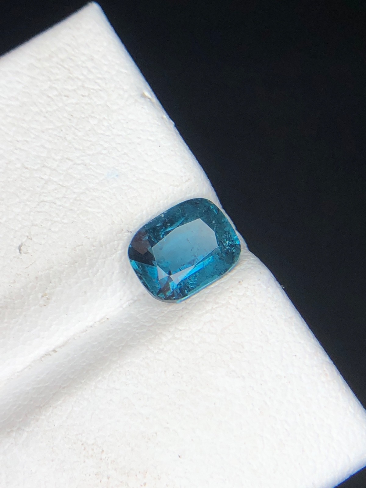 Natural Blue Tourmaline 1.30 Ct Cushion Cut Loose Gemstone Afghanistan G77