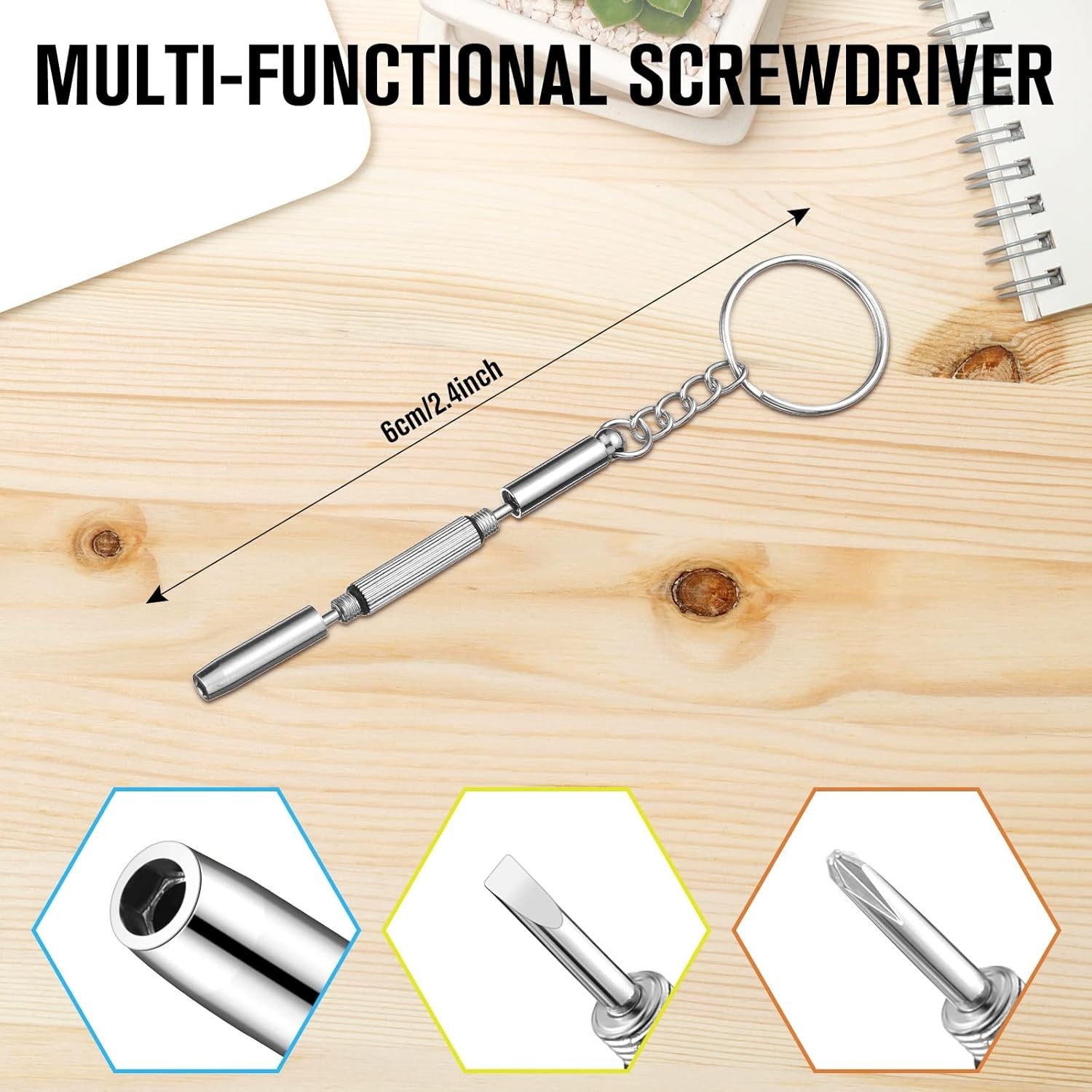13 Piece Jewelers Screwdriver Set 0.6 2.0 mm with Extra Blades for Watch Repair