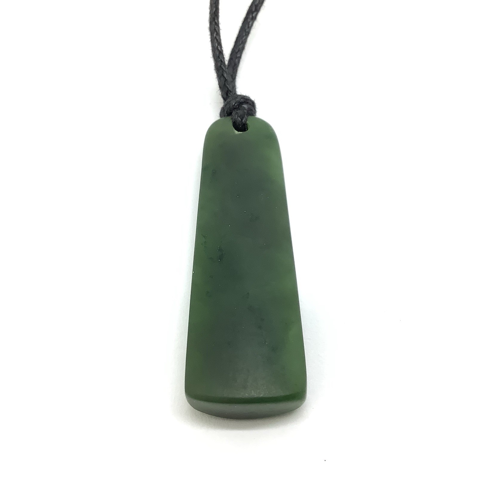 Canadian Jade Pendant Simple Green Nephrite Jade Stone Necklace BC Canada