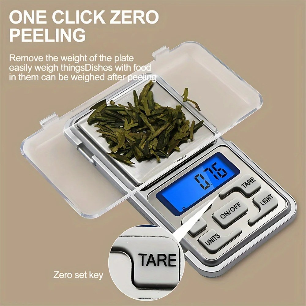 High Precision Digital Jewelry Scale 500g 0.01g Mini Pocket Gram Scale For Coin