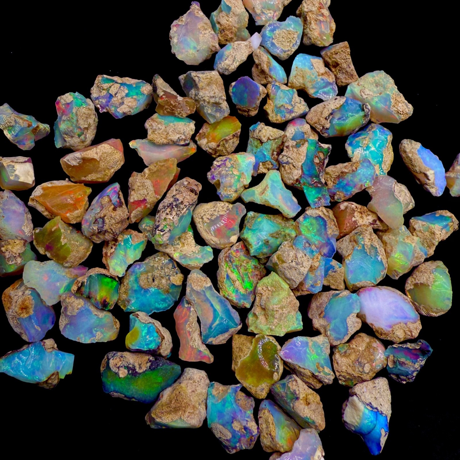 Opal Rough Lot 20 Pieces AAA cut grade rough Natural Ethiopian Welo Dry Opal Raw