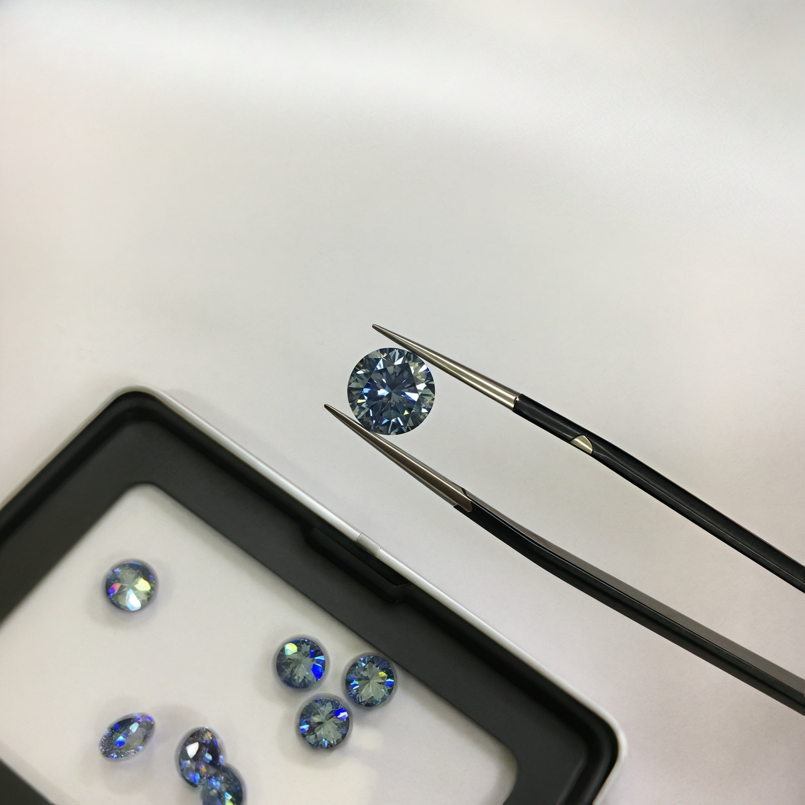 GRA Certified Loose Moissanite Stones D Colorful VVS1 All Sizes
