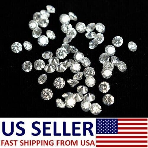 Lab Grown CVD Diamond 1MM E VS1 CLEARITY CVD DIAMOND 5 Pieces