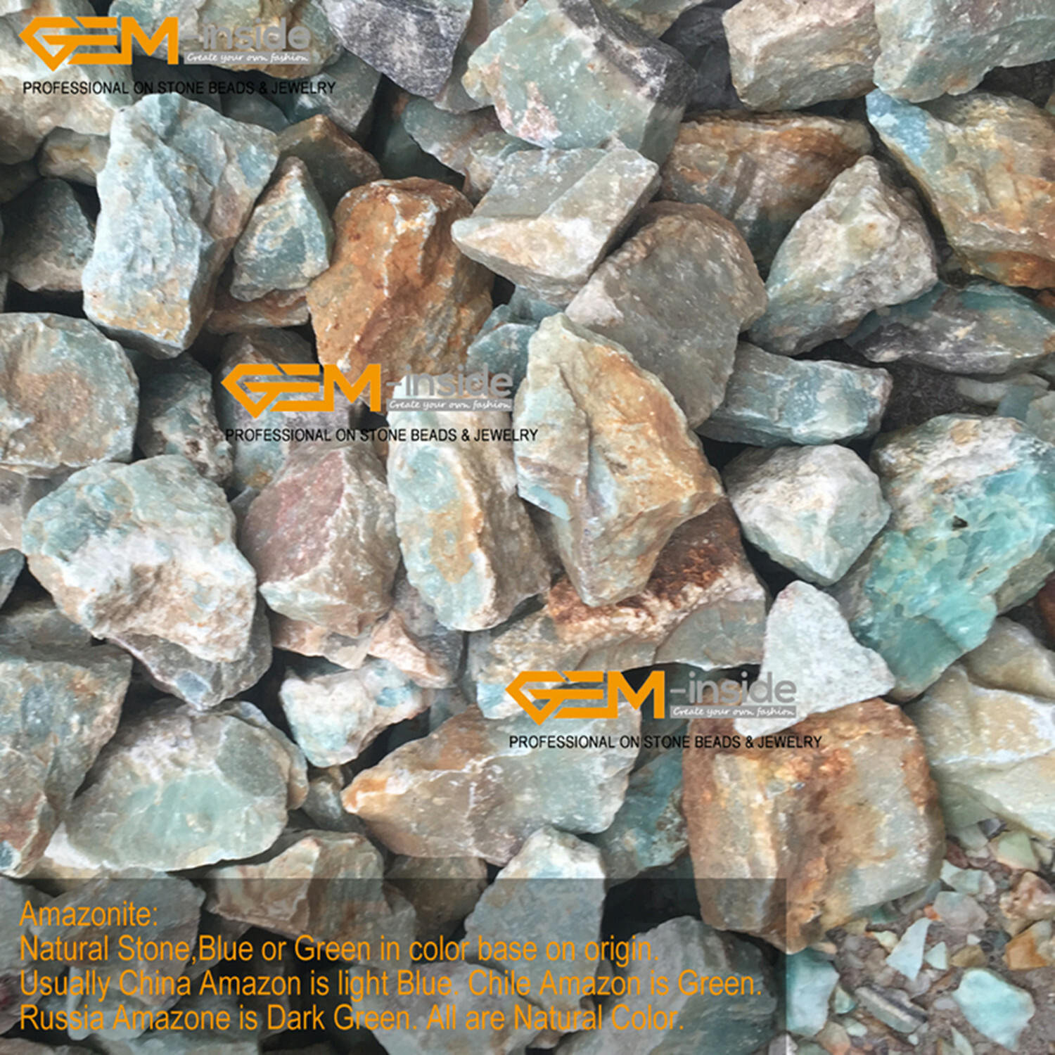 Natural Amazonite Rondelle Spacer Beads Gemstone Loose Beads Jewelry Making 15″