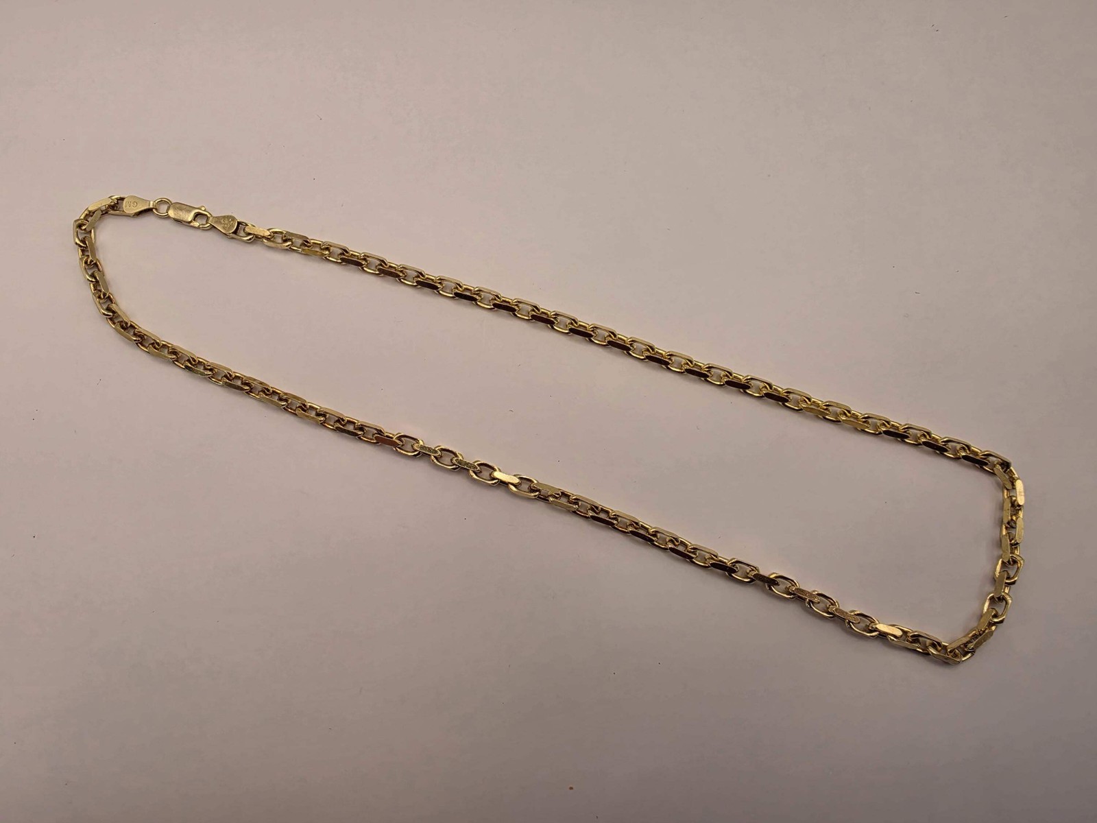 18K Gold Plated Rolo Cable Chain Necklace, Sterling Silver, 20″ 4.2mm, Unisex Go