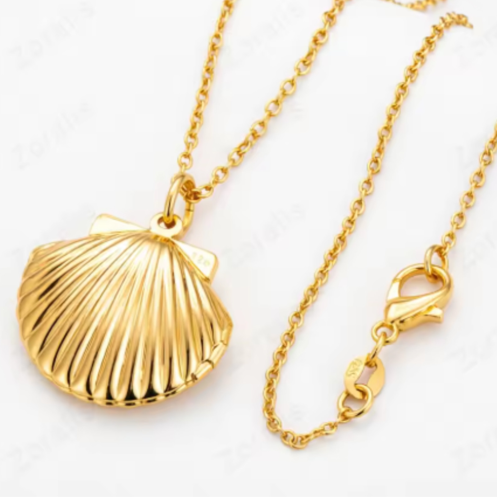 New Arrive 40-75cm seashell Photo open Frame Necklace Snake Chain Jewelry wholes