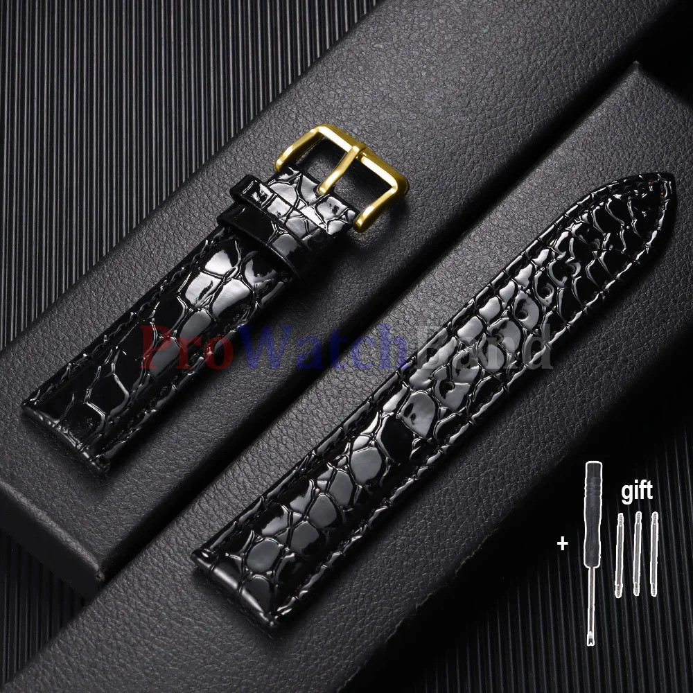 12mm 14mm 16mm 18mm 19mm 20mm 22mm Leather Watch Band Soft Strap Bracelets