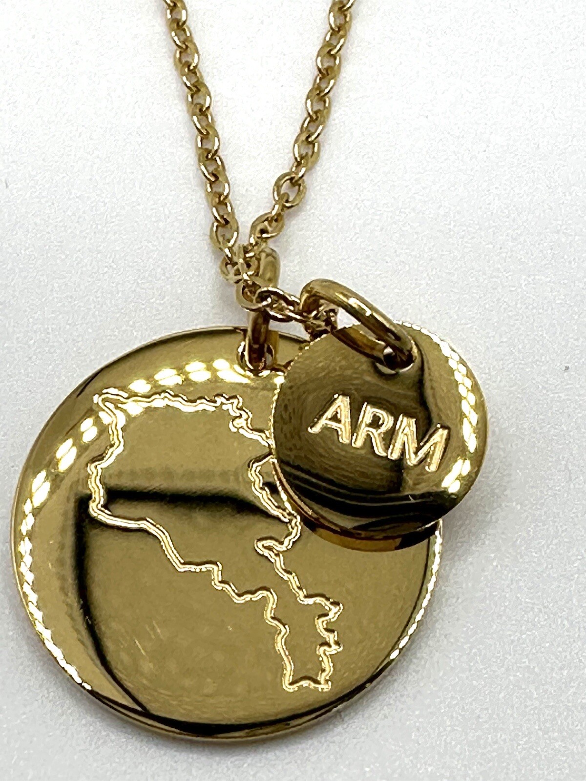 Armenia ARM Country Necklace Charm LDS Sister Missionary Mom Wife Statesman Ties