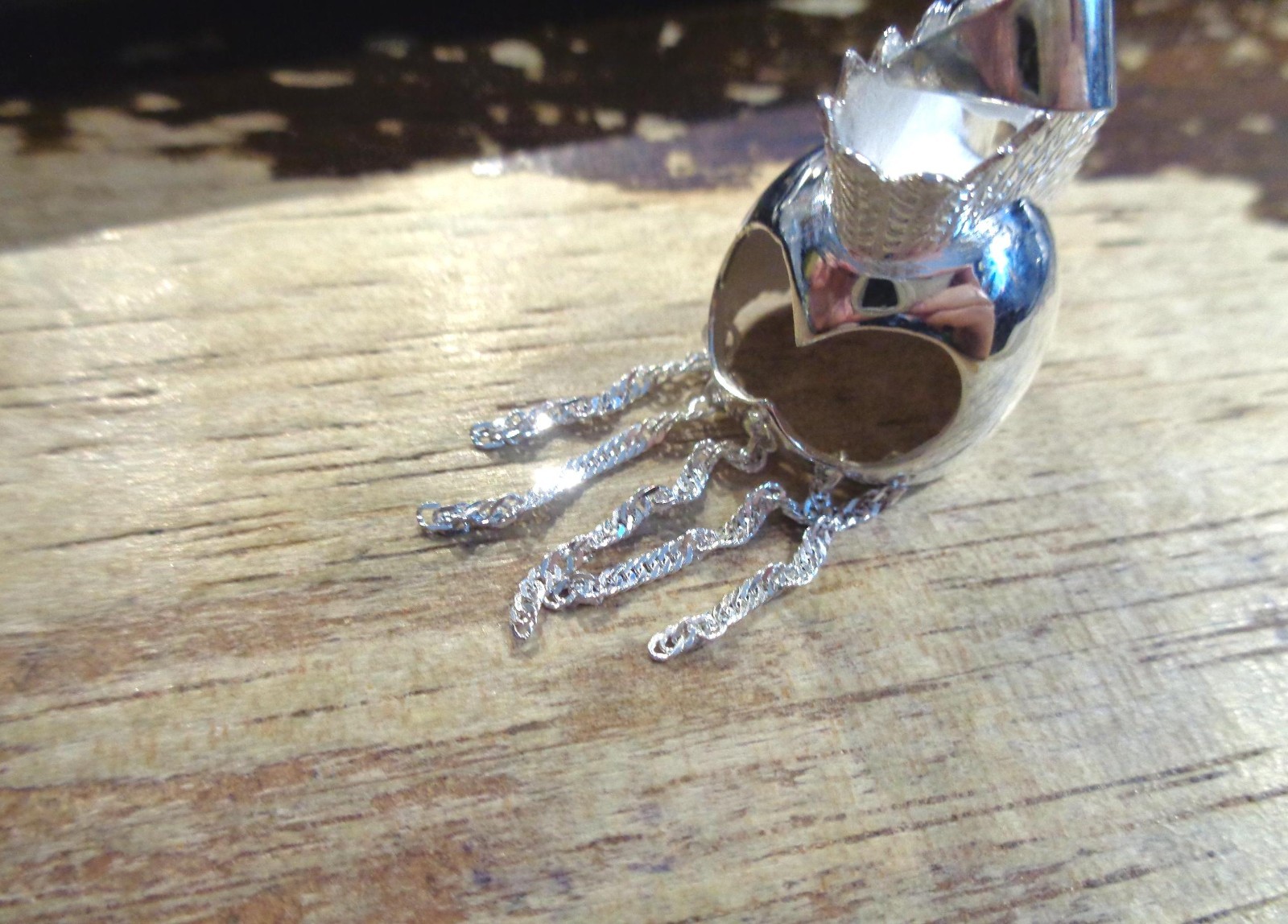 25MM HEAVY SOLID 925 STER SILVER HAWAIIAN WARRIOR MAHIOLE IKAIKA HELMET PENDANT