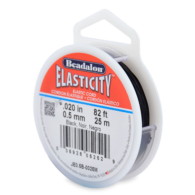 Beadalon Elasticity Elastic Cord for Beading Various Sizes.5mm.8mm 1mm + Colors