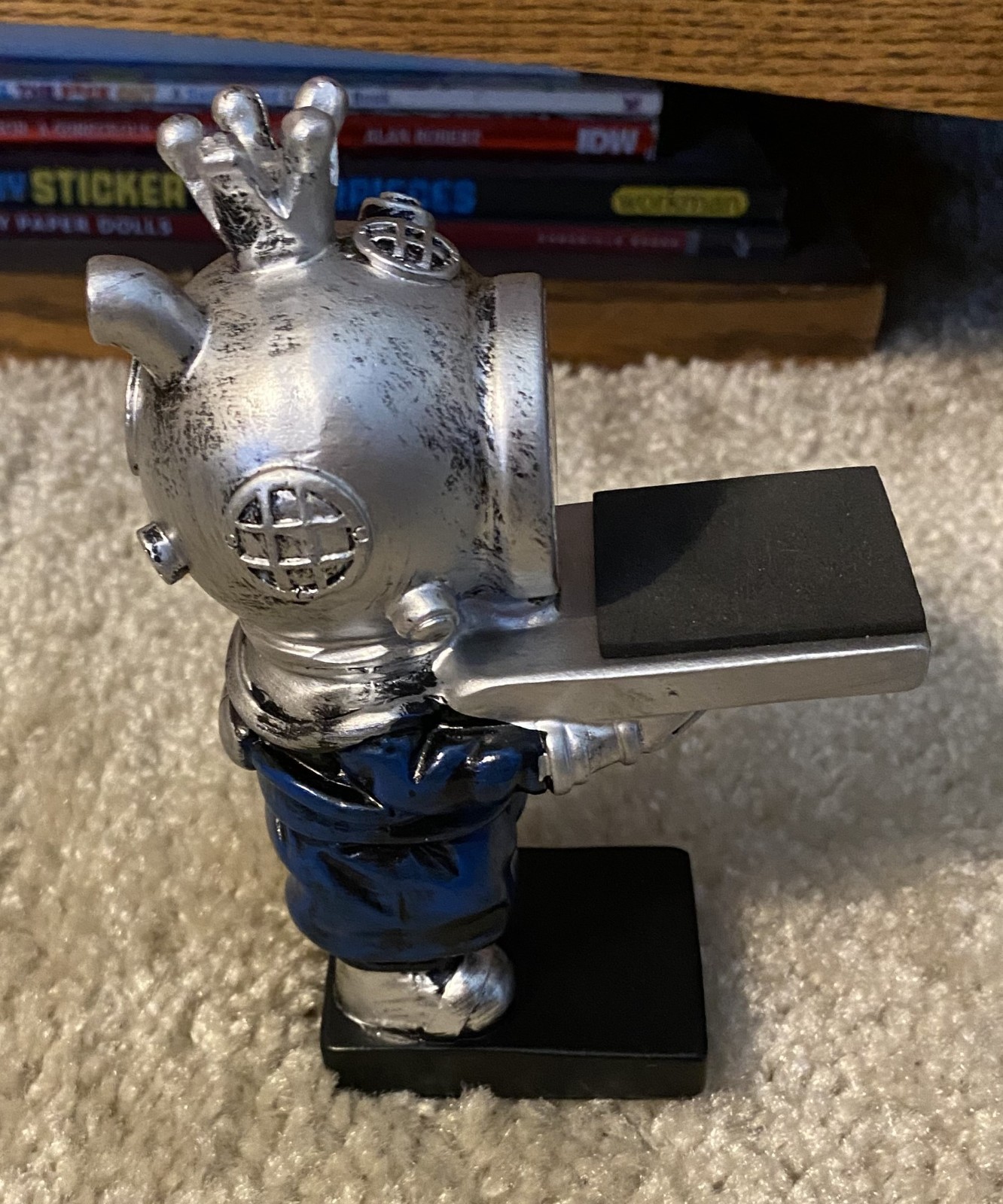 Scuba Diver Novelty Watch Stand Very Good Condition, No Box FREE SHIPPING