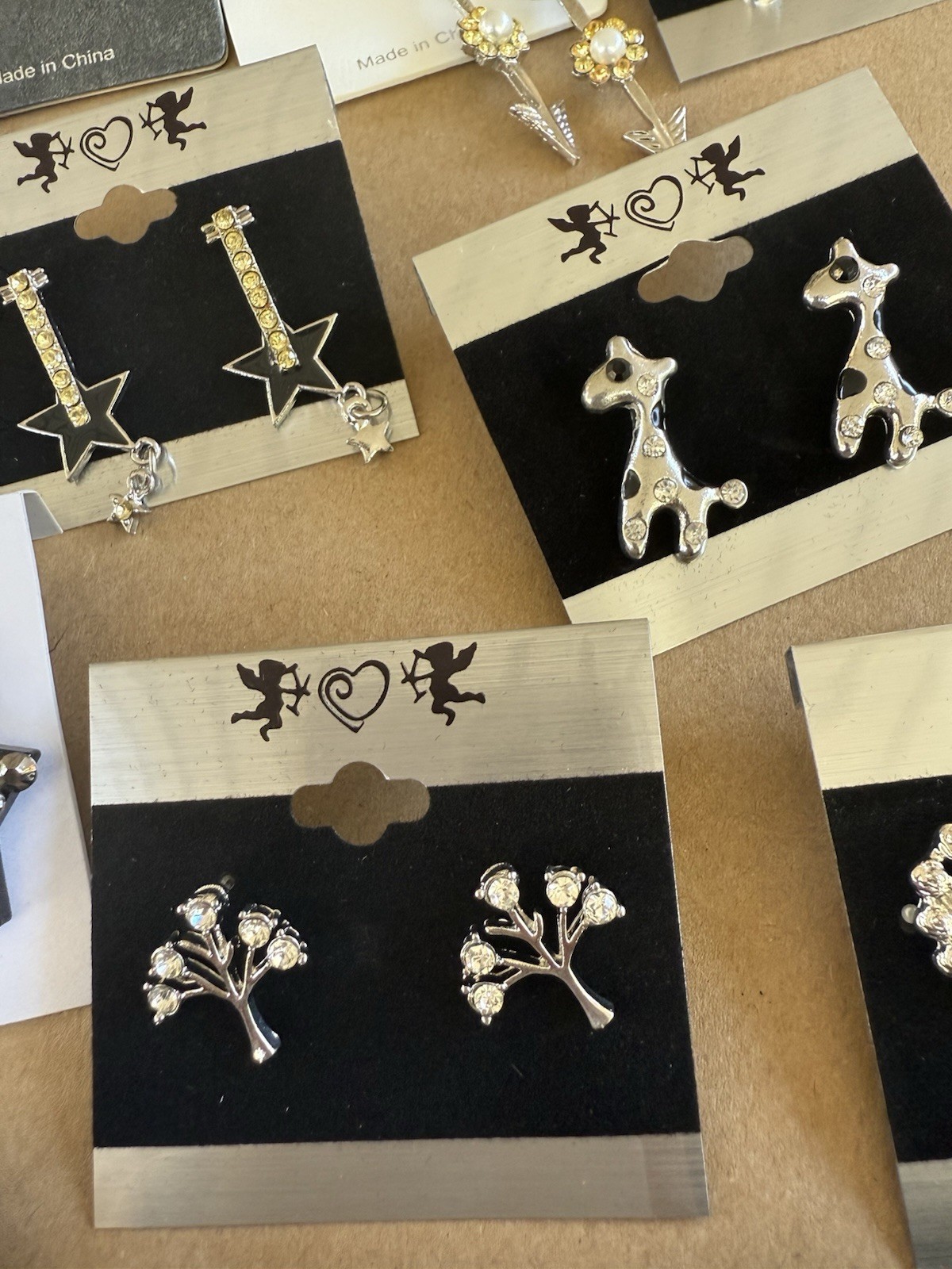 Rhinestone Jewelry Lot – 17 Pairs Earrings USA Seller – No Duplicates – New