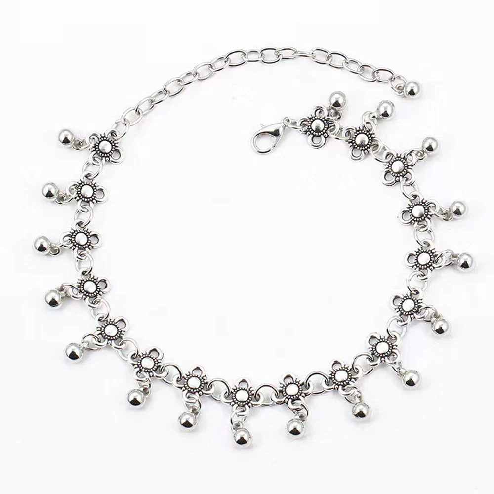 Vintage Gypsy Bells Bracelet Anklet for Women Sexy Foot Chains Water Jewelry