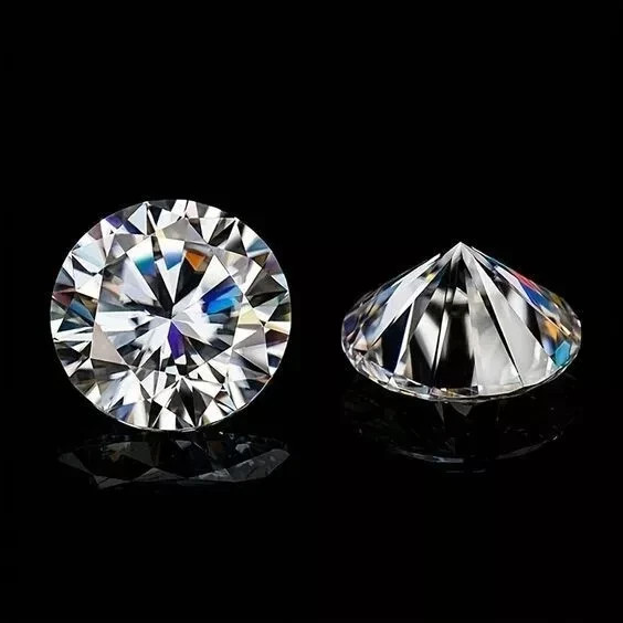 2mm Brilliant 1 Pcs White Round Cut D/VVS1 Loose Moissanite Diamond #20
