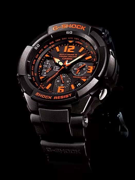 CASIO G SHOCK GRAVITYMASTER GW 3000B 1AJF Tough Solar world six stations radio r