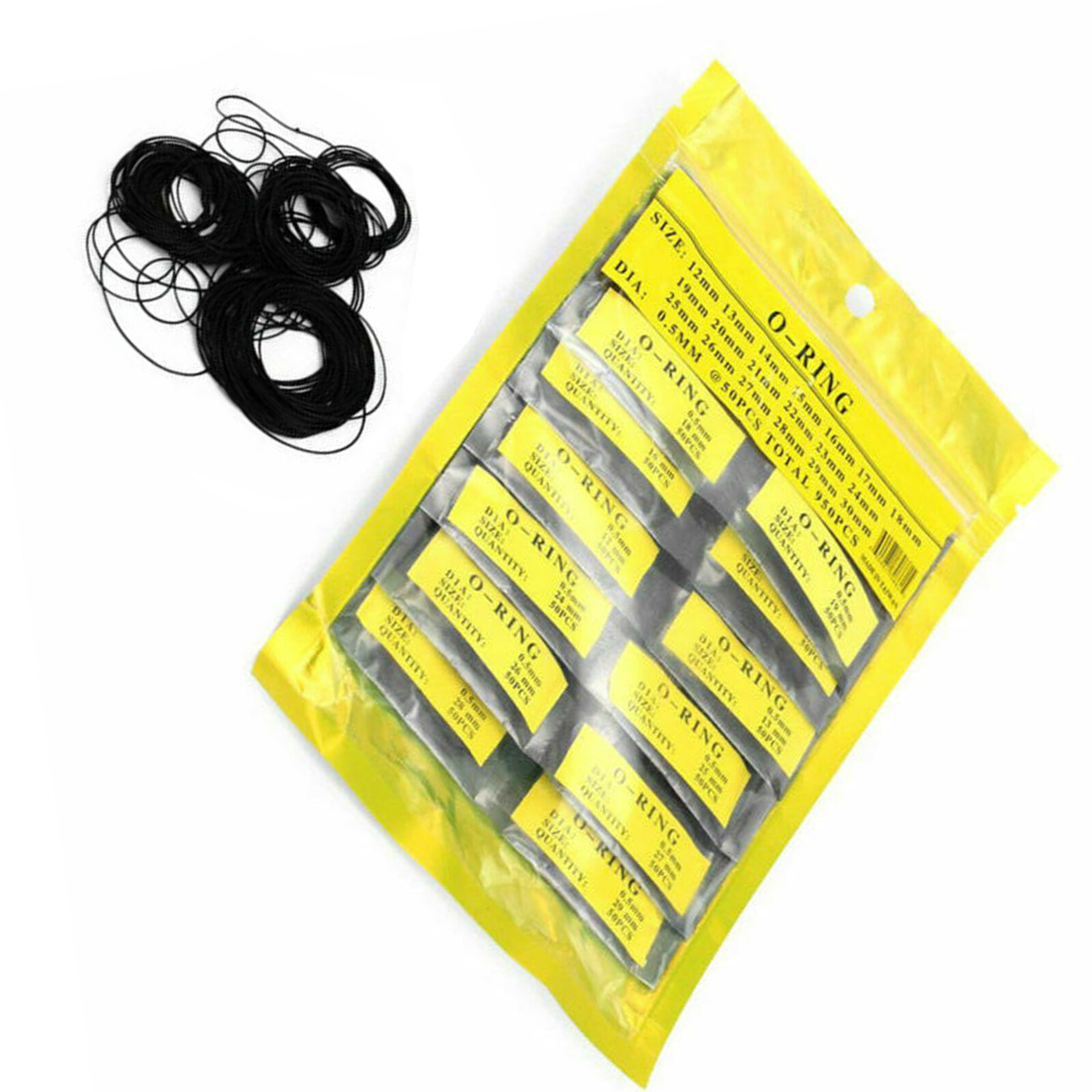 500Pcs 31-40mm Rubber O-Ring Watch Back Cover Waterproof Seal Gaskets 0.8mm Diam